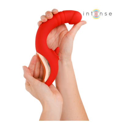 INTENSE PAULINA VIBRADOR ESTIMULADOR EN FORMA DE U ROJO