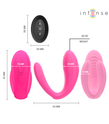 INTENSE JULIA VIBRADOR ESTIMULADOR DE PINZAS CONTROL REMOTO