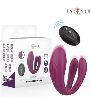 INTENSE SANDRA VIBRADOR ESTIMULADOR DE PINZAS CON GOLPETEO CONTROL REMOTO