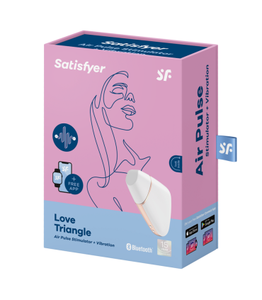 SATISFYER LOVE TRIANGLE ESTIMULADOR Y VIBRADOR BLANCO