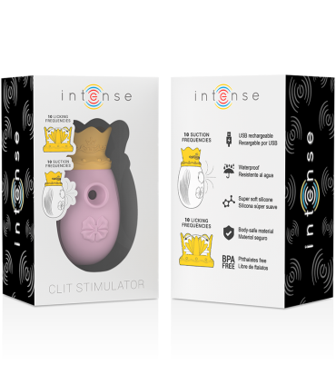 INTENSE ESTIMULADOR CLITORIS 10 MODOS DE SUCCION Y LICKING ROSA