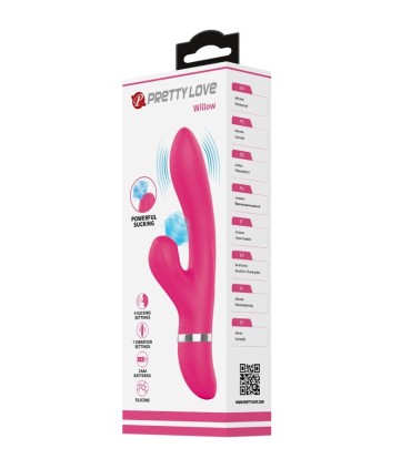 PRETTY LOVE WILLOW VIBRADOR Y SUCCIONADOR RABBIT