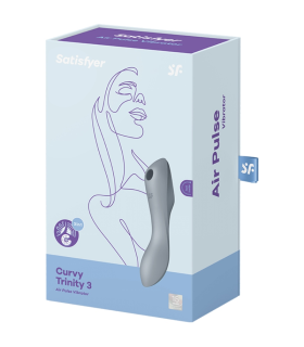 SATISFYER CURVY TRINITY 3 ESTIMULADOR Y VIBRADOR GRIS