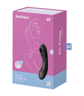 SATISFYER CURVY TRINITY 4 ESTIMULADOR Y VIBRADOR NEGRO