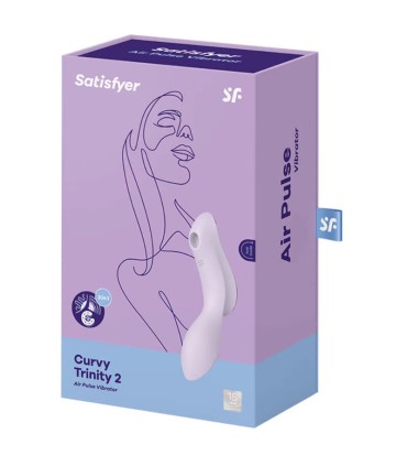 SATISFYER CURVY TRINITY 2 ESTIMULADOR Y VIBRADOR MORADO