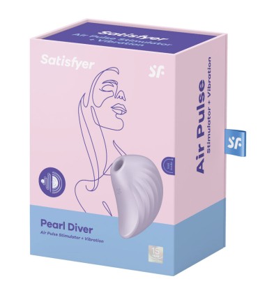 SATISFYER PEARL DIVER ESTIMULADOR Y VIBRADOR VIOLETA