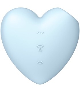 SATISFYER CUTIE HEART ESTIMULADOR Y VIBRADOR AZUL