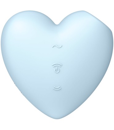 SATISFYER CUTIE HEART ESTIMULADOR Y VIBRADOR AZUL