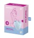 SATISFYER CUTIE HEART ESTIMULADOR Y VIBRADOR AZUL