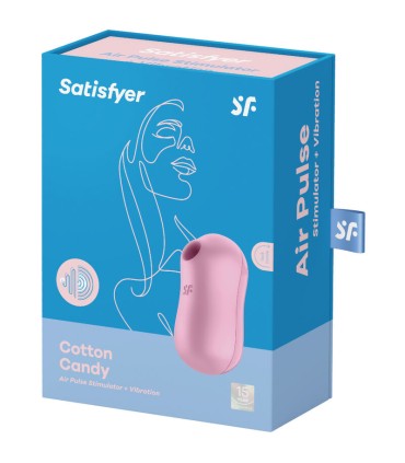 SATISFYER COTTON CANDY ESTIMULADOR Y VIBRADOR LILA