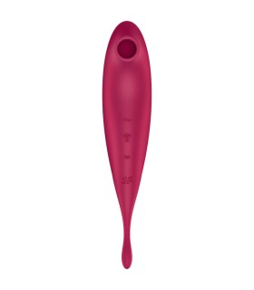 SATISFYER TWIRLING PRO ESTIMULADOR Y VIBRADOR APP ROJO