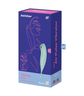 SATISFYER TWIRLING PRO ESTIMULADOR Y VIBRADOR APP VERDE