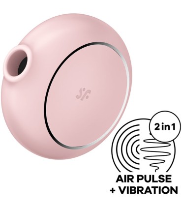 SATISFYER PRO TO GO 3 ESTIMULADOR Y VIBRADOR DOBLE ROSA