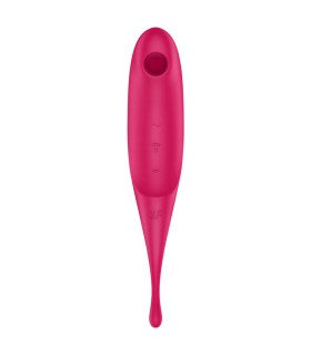 SATISFYER TWIRLING PRO ESTIMULADOR Y VIBRADOR ROJO