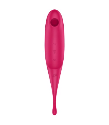 SATISFYER TWIRLING PRO ESTIMULADOR Y VIBRADOR ROJO
