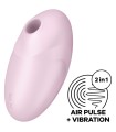 SATISFYER - VULVA LOVER 3 ESTIMULADOR Y VIBRADOR NEGRO