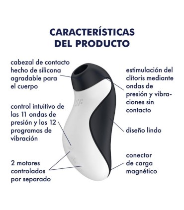 SATISFYER ORCA AIR PULSE STIMULATOR VIBRATION