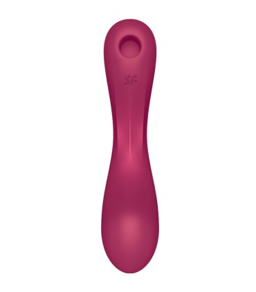 SATISFYER CURVE TRINITY 1 AIR PULSE VIBRATION ROJO