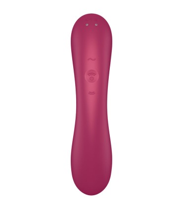 SATISFYER CURVE TRINITY 1 AIR PULSE VIBRATION ROJO