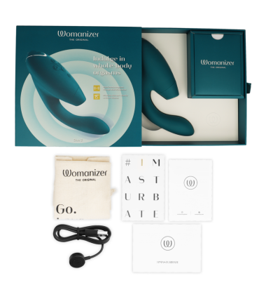 WOMANIZER DUO 2 ESTIMULADOR AZUL PETROLEO