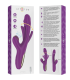 INTENSE ATENEO VIBRADOR MULTIFUNCION RECARGABLE 7 VIBRACIONES CON LENGUA OSCILANTE Y SUCCIONADOR MORADO