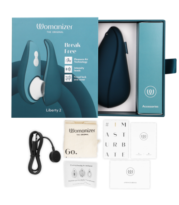 WOMANIZER LIBERTY 2 ESTIMULADOR SUCCIONADOR CLITORIS AZUL