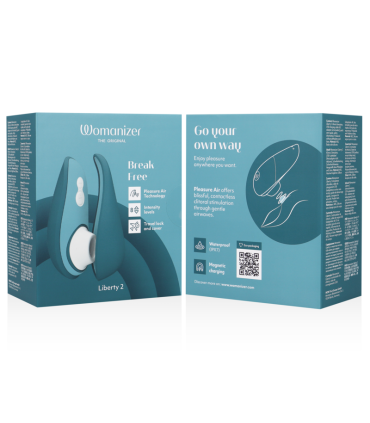 WOMANIZER LIBERTY 2 ESTIMULADOR SUCCIONADOR CLITORIS AZUL