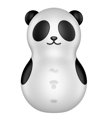 SATISFYER POCKET PANDA ESTIMULADOR VIBRADOR BLANCO Y NEGRO