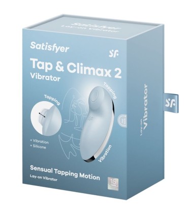 SATISFYER TAP CLIMAX 2 VIBRADOR ESTIMULADOR AZUL