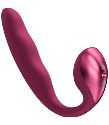FUN FACTORY ALLEGRO DOBLE VIBRADOR INSERTABLE AIR PULSE BURDEOS