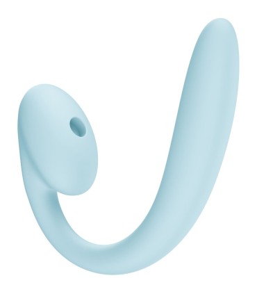 FUN FACTORY CRESCENDO DOBLE VIBRADOR INSERTABLE AIR PULSE AZUL