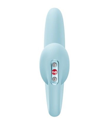 FUN FACTORY CRESCENDO DOBLE VIBRADOR INSERTABLE AIR PULSE AZUL