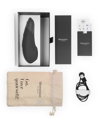 WOMANIZER ENHANCE ESTIMULADOR DE CLITORIS NEGRO