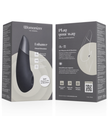 WOMANIZER ENHANCE ESTIMULADOR DE CLITORIS NEGRO