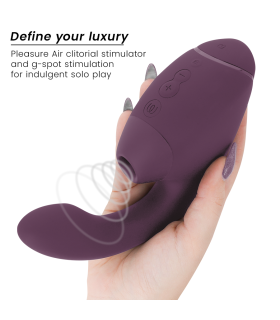WOMANIZER DUO NEXT ESTIMULADOR VIBRADOR DUAL CLITORIS PUNTOG MORADO