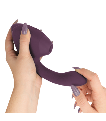 WOMANIZER DUO NEXT ESTIMULADOR VIBRADOR DUAL CLITORIS PUNTOG MORADO