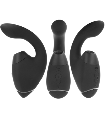 WOMANIZER DUO NEXT ESTIMULADOR VIBRADOR DUAL CLITORIS PUNTOG NEGRO