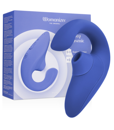 WOMANIZER BLEND ESTIMULADOR VIBRADOR RABBIT AZUL