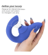 WOMANIZER BLEND ESTIMULADOR VIBRADOR RABBIT AZUL