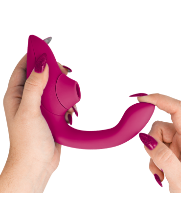 WOMANIZER BLEND ESTIMULADOR VIBRADOR RABBIT FUCSIA