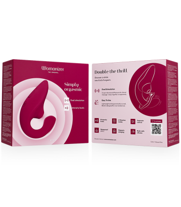 WOMANIZER BLEND ESTIMULADOR VIBRADOR RABBIT FUCSIA
