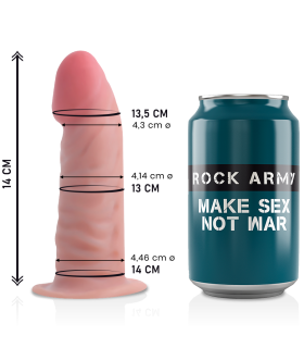 ROCKARMY TIGER DILDO REALISTA DUAL DENSITY14 CM O 446 CM