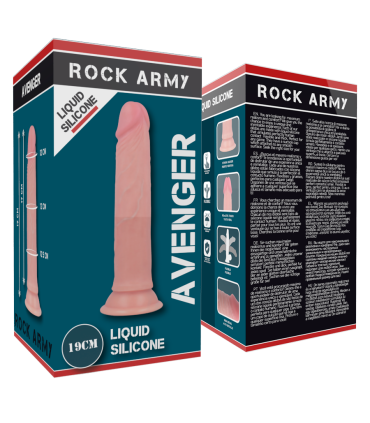 ROCKARMY AVENGER DILDO REALISTICO LIQUID SILICONE 19 CM O 398 CM