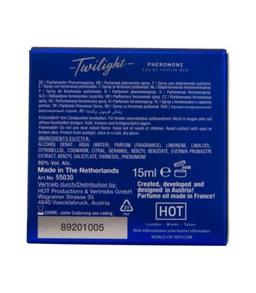 HOT TWILIGHT PERFUME CON FEROMONAS HOMBRE 15 ML
