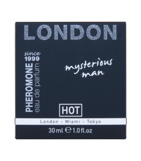 HOT PERFUME CON FEROMONAS LONDON MYSTERIOUS HOMBRE 30 ML