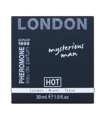HOT PERFUME CON FEROMONAS LONDON MYSTERIOUS HOMBRE 30 ML