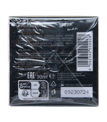 HOT PERFUME CON FEROMONAS TOKYO URBAN HOMBRE 30 ML