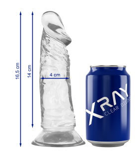 XRAY CLEAR DILDO TRANSPARENTE 165CM X 4CM