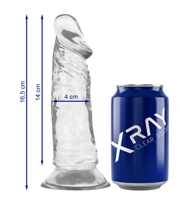 XRAY CLEAR DILDO TRANSPARENTE 165CM X 4CM