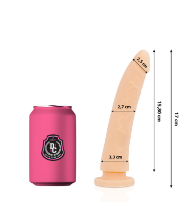 DELTA CLUB DILDO REALISTA NATURAL SILICONA MEDICA 17 CM O 3 CM